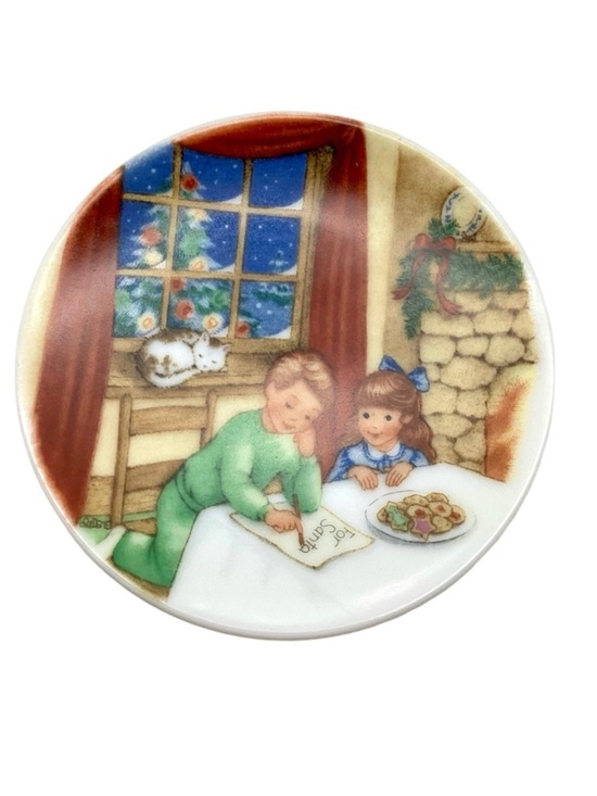 Hallmark Other - Hallmark 1990 “Cookies for Santa” Christmas Plate/Ornament with Stand